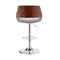 Armen Living Colby Adjustable Gray Faux Leather and Chrome Finish Bar Stool LCCYBAWAGR - alternate 8